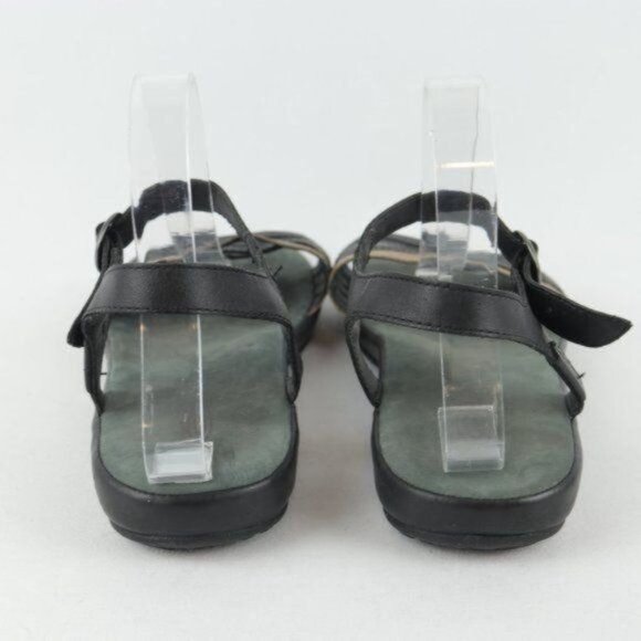 Keen Emerald City Women' Size 11 Black Leather Quarter Strap Flat Sandals - Picture 4 of 10